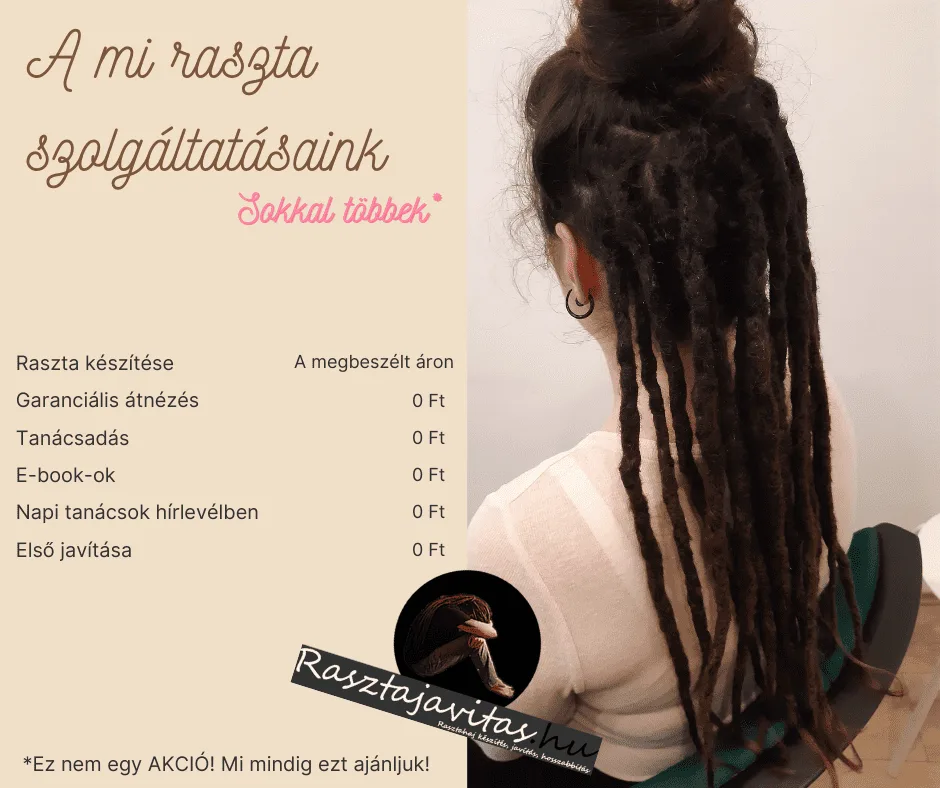 raszta készítése extrák